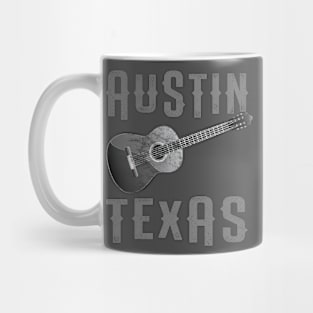 Austin Texas Vintage Guitar Mug